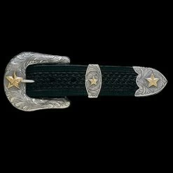 Vogt Men's Accessories - Buckle Sets - The Pecos Gold Star 1-1/2"