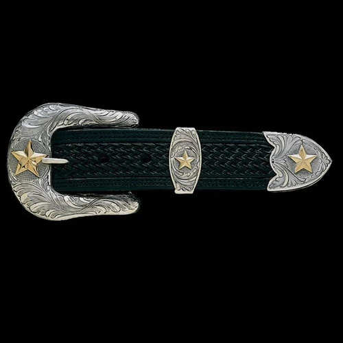 Vogt Men's Accessories - Buckle Sets - The Pecos Gold Star 1-1/2"