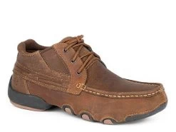 Roper Men's Casuals - Driving Moccasins - Brown Oiled Leather