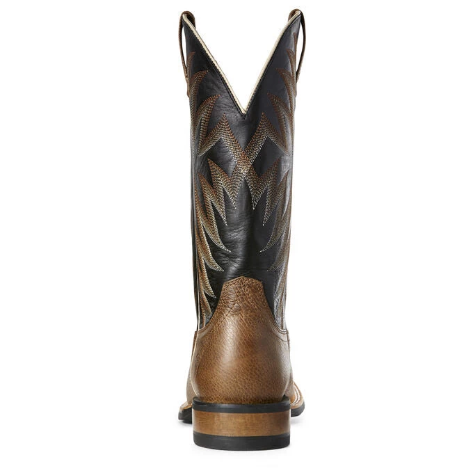 Men's Ariat Toffee And Black Square Toe Boot - Image 4