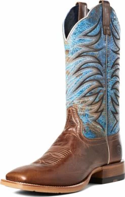 Ariat Men's Boots - Firecatcher Well - Brown / Blue Lake