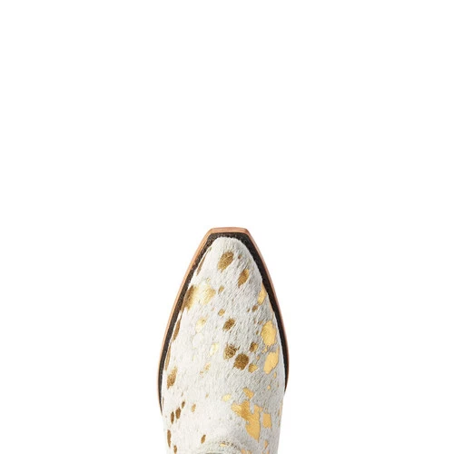 Ariat Women's Boots - Dixon Hair Calf Western - White Metallic - Image 7