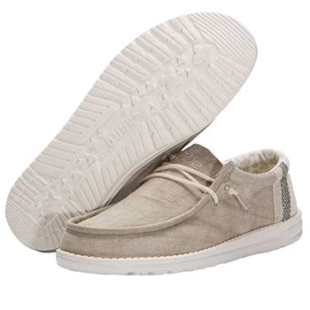 Heydude Hey Dude Wally Linen Natural Khaki - Image 6