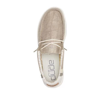 Heydude Hey Dude Wally Linen Natural Khaki - Image 4