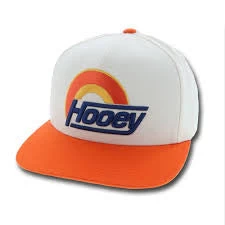 Hooey Orange And White Snap Back Cap