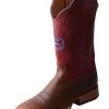 Hooey Women's Red And Brown Diamond Stitch Boots