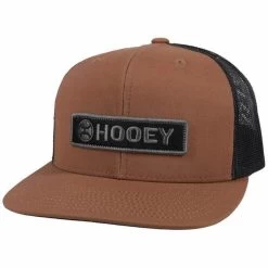 Hooey High Profile Brown/Black Cap-Black Hooey Patch