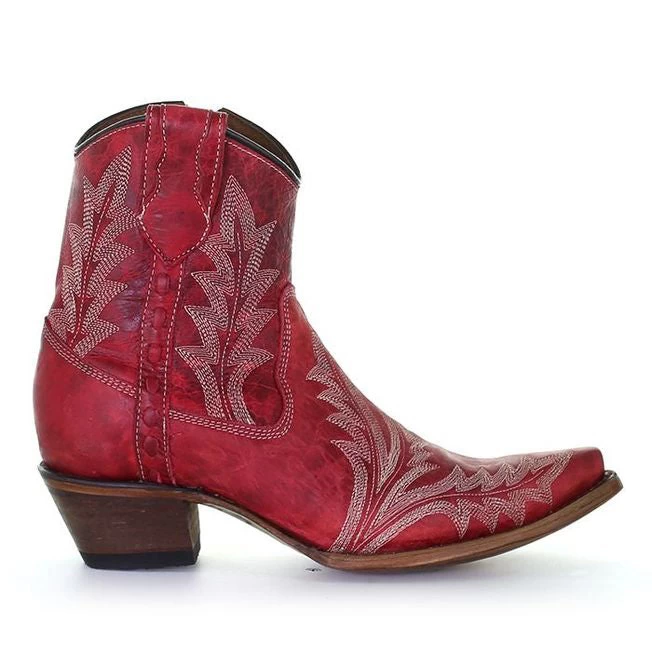 Corral Boots Corral Red Ankle Boot - Image 2