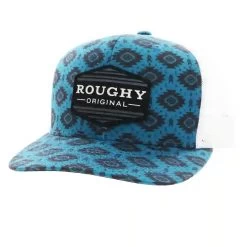 Hooey High Profile Turg/Blk Aztec Print Cap-Roughy Patch