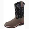Smoky Mountain Youth Black And Brown Alex Square Toe Boot