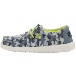 Heydude Hey Dude Children's Wally Blue Camodino Shoes