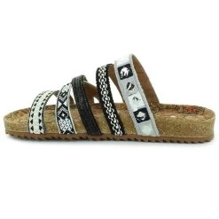 Black & White Strappy Nessie Sandals