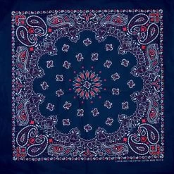 Bandanas - Traditional Paisley - Blue & Red
