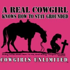 Moss Brothers Women's Shirt - Cowgirls Unlimited - Grounded - Sangria