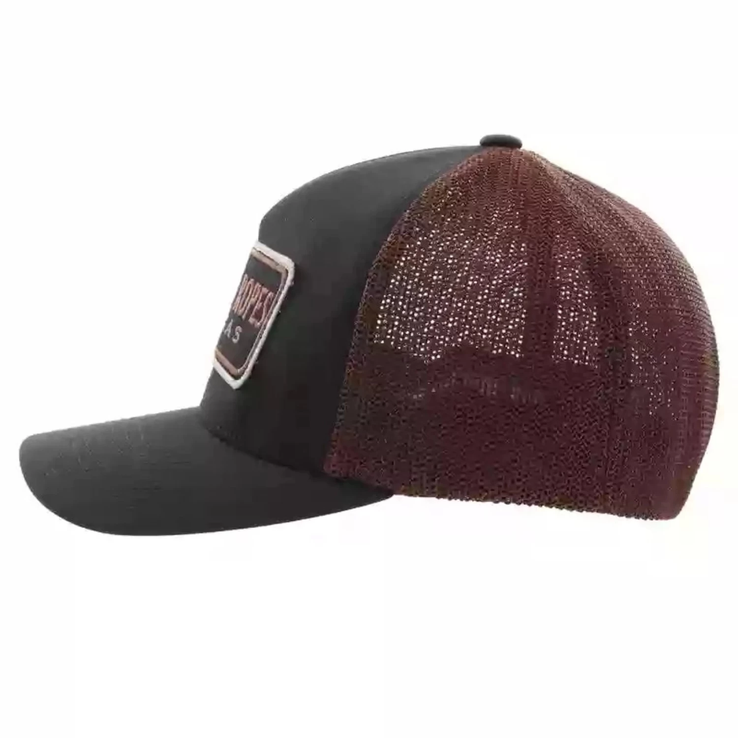 Hooey Mid Profile Black/Brown Cap-Cactus Ropes Patch - Image 2