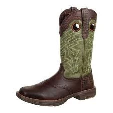 Durango Boots Chocolate And Green Boot