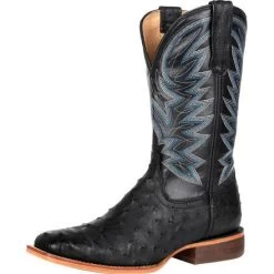 Durango Men's Black And Blue Full Quill Square Toe Boot