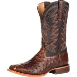 Durango Men's Antiqued Saddle Full Quill Square Toe Boot