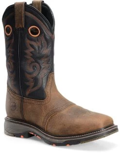 Double H Men's Boots - Isaac - 12" Workflex Wide Square Composite Toe Roper