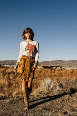 Double D Ranchwear Women’s - Chaperros Skirt / Deerskin