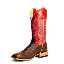 Horse Power By Anderson Bean Men's Boots - Top Hand Collection - Shrunken Shoulder Brown / Red Sinsation
