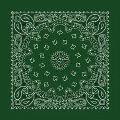 Bandanas - Traditional Paisley - Hunter Green
