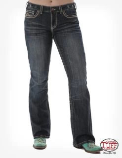 Cowgirl Tuff Women's Jeans - No Limit - Dark Wash