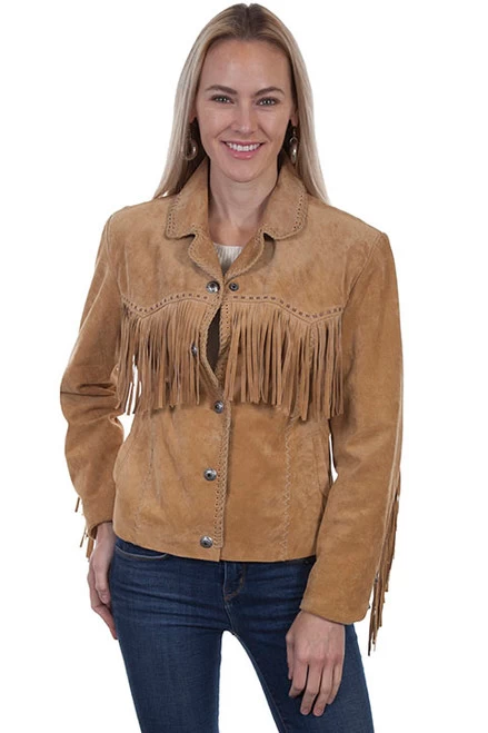 Scully Women's Leatherwear - Fringe Suede Jacket - Old Rust # 126