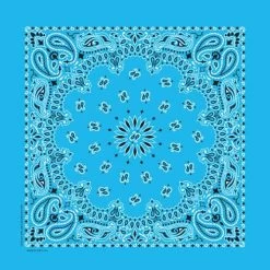 Bandanas - Traditional Paisley - Light Blue