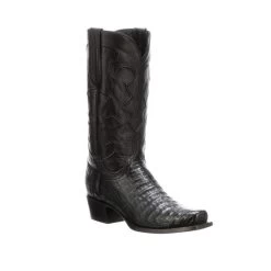 Lucchese Men's Boots - Charles - Black Crocodile Belly