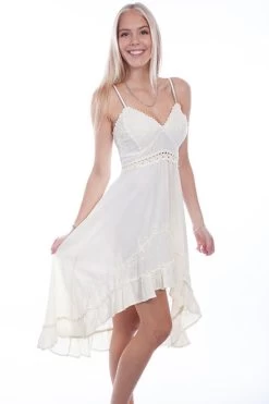 Scully Women's Dress - Vintage Spaghetti Strap - Vanilla