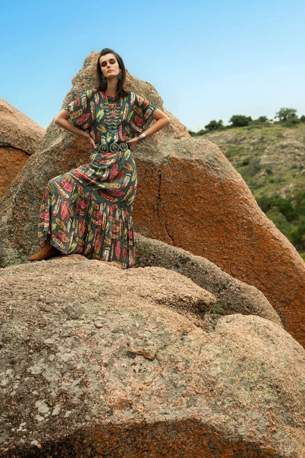 Double D Ranchwear Women’s - Flight Feather Skirt - Print