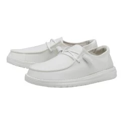 Heydude Hey Dude Women's Wendy Slub Canvas White Shoes