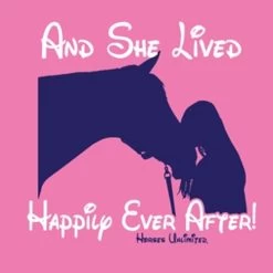 Moss Brothers Women's Shirt - Unlimited Horses - Ever After - Pink