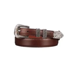 Lucchese Men's Belts - Smooth Ranch Hand / Tapered - Tan