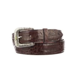 Lucchese Men's Belts - Ultra Belly Caiman - Sienna