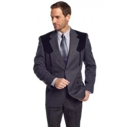 Circle S Men's Apparel - Heather Boise Sport Coat - Charcoal