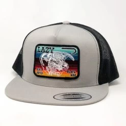 LazyJRanchwear Accessories - Ball Cap - Silver / Black - Serape Elevation Hereford Patch - 4"