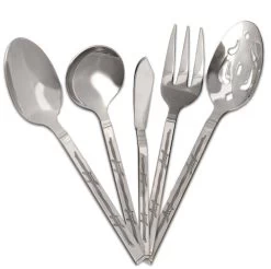 Moss Brothers Housewares - 5 Piece Hostess Set - 18/0 Stainless Steel - Barbwire