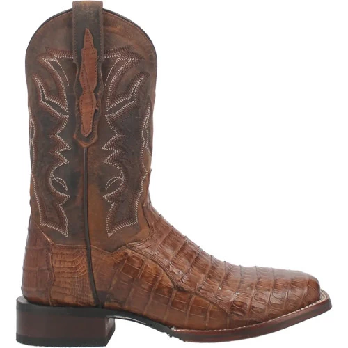 Dan Post Men's Boots - Kingsly Caiman - Bay Apache - Image 2