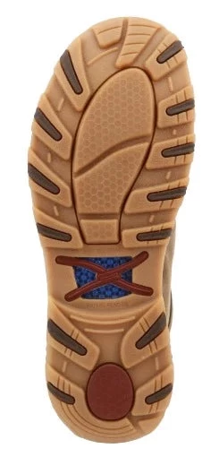 Twisted X Men's Bomber Chocolate Weave Moc - Image 6