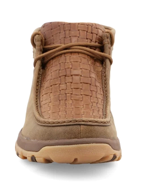 Twisted X Men's Bomber Chocolate Weave Moc - Image 4