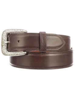 Lucchese Men's Belts - Smooth Baby Buffalo - Whiskey